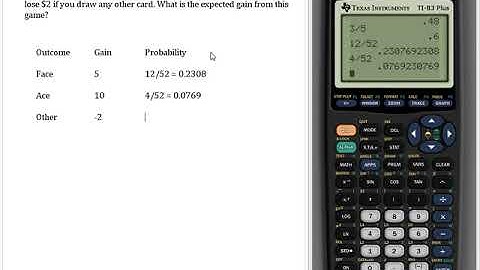 Expected Value: Drawing Cards from a Deck