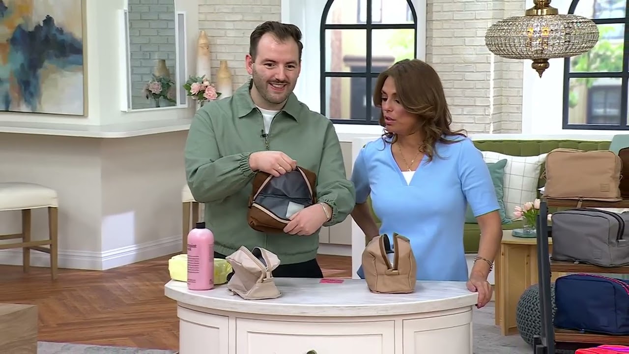 IHKWIP Set of 3 XL Packable Cosmetic Cases on QVC