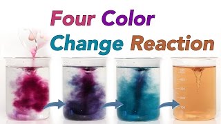 Четыре Цветных Реакции Изменения (Химическая Реакция Хамелеона)