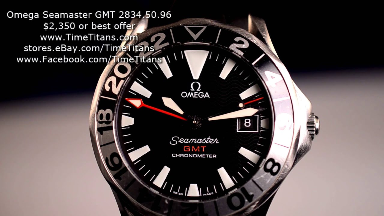 Omega Watch Price >> Omega Seamaster GMT 50th Anniversary 2834.50.96 Rubber Strap Caliber 1128 Automatic COSC ... Omega Watch Price >> Omega Seamaster GMT 50th Anniversary 2834.50.96 Rubber Strap Caliber 1128 Automatic COSC ...