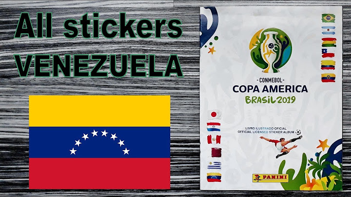 Complete VENEZUELA stickers in Panini Copa America Album "Brasil 2019"