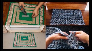DIY: Doormat Ideas with Upcycled Fabric and Denim {MadeByFate} #520