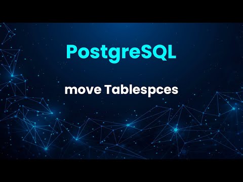 How to move Tablespces to another directory in PostgreSQL