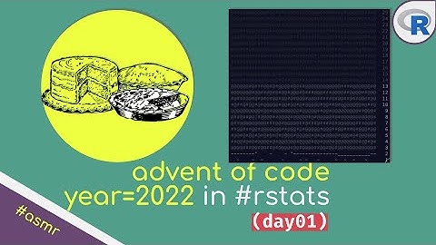 ASMR Coding | Advent of Code 2022 Day-1 using R | No Talking