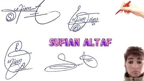 Sufian Altaf English signature style