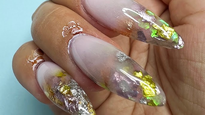 Vettsy Nail Art Foil Flakes-Gold