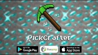 Обзор Pick Craft Кликер в стиле Майнкрафт / Clicker Minecraft. Игра для Андроид / Android screenshot 1