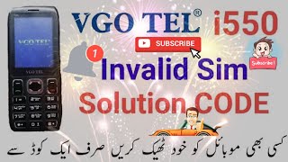 vgo tel i550 | invalid sim solution | imei change in code | screenshot 4