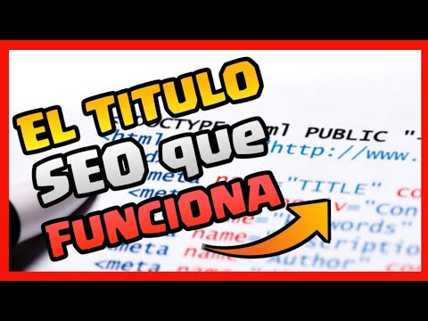 Video: ¿Cómo se escribe un meta título?