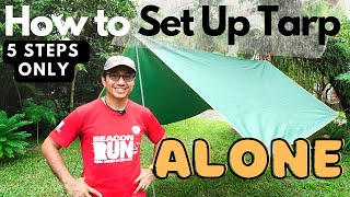 5 Simple Steps How to Set up Tarp Alone