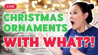 😱 WHAT?! Making Custom Christmas Ornaments using Polycrylic, Mop and Glo and Hairspray!
