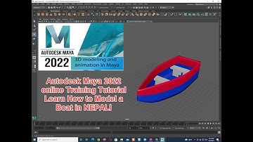 Autodesk Maya 2022 online Training Tutorial Learn How to Model a  Boat in NEPALI