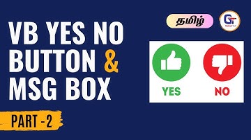 Vb YesNo example - How to Use VBA Msgbox with Vb Yes No button part 2 - #gokultech