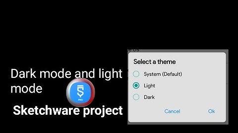 how to switch between app theme (modes) in sketchware pro(pt1)