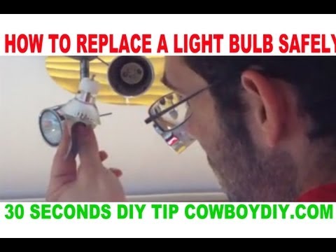 AWESOME DIY TIP - HOW TO REPLACE A TIGHT SPOT LIGHT BULB EASY COWBOY DIY COWBOYDIY.COM