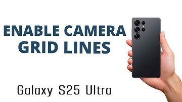 How to ENABLE the CAMERA GRID LINES on the Galaxy S25 Ultra!