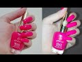 Neon pink nails tutorial nail polish swatch and review  rose pearl