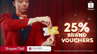 Enjoy 25% Daily Brand Discounts on Shopee