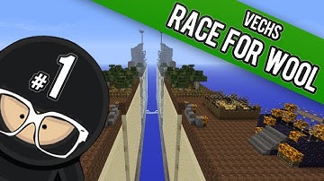 Minecraft Super Hostile PVP Race For The Wool - Part 1 Vechs CTM Map