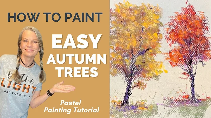 EASY Way to Paint Autumn Trees - Beginner Pastel P...
