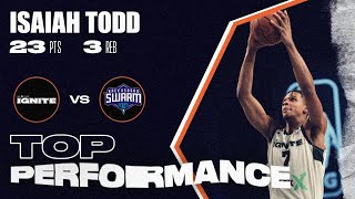 Isaiah Todd Scores Career-High 23 Pts Against Greensboro Swarm