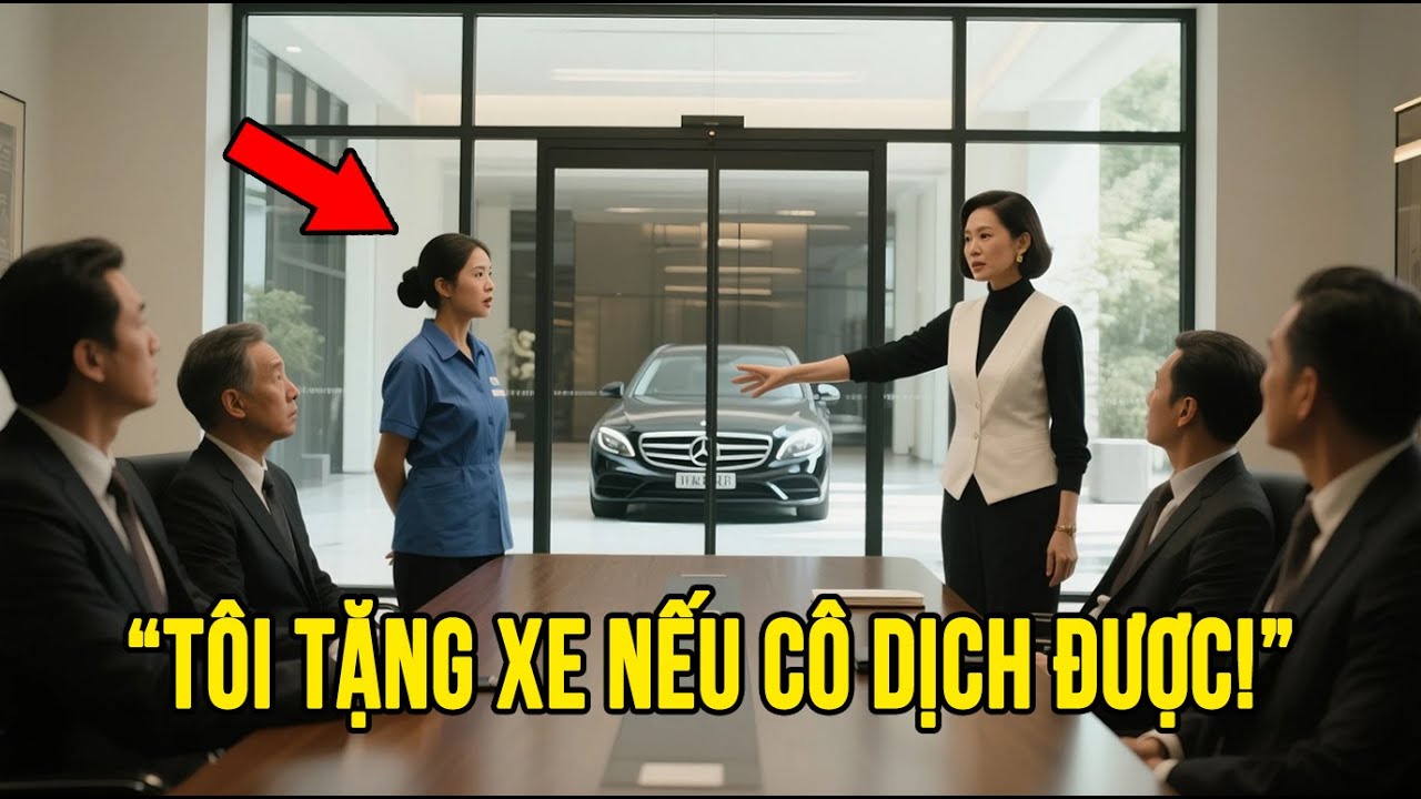 “Tôi Tặng Xe Nếu Cô Dịch Được!” — Cô Lao Công Nhẹ Nhàng Gật Đầu Khiến Nữ Chủ Tịch Choáng Váng