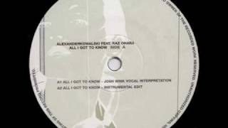 Alexander Kowalski - All I Got To Know (Instrumental Edit)