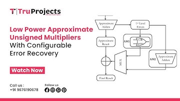 Low Power Approximate Unsigned Multipliers With Configurable Error Recovery II BEST VLSI PROJECTS TO