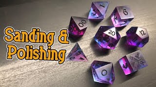 How to Sand, Polish, and Finish Resin Dice