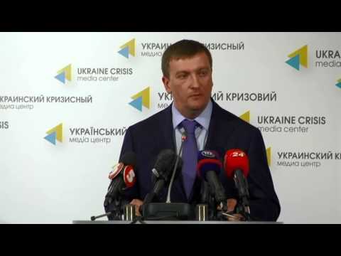 Pavlo Petrenko. Ukraine Crisis Media Center, 22nd of August 2014