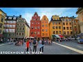4K Sweden Walk 🇸🇪 Stockholms Old Town (Gamla Stan) on a Summer Afternoon - スウェーデン、ストックホルム散歩