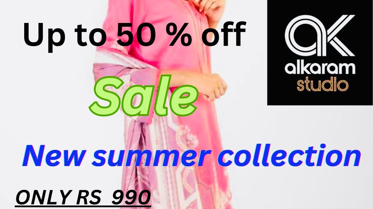 Alkaram studio summer collection up to 50 off Alkaram lawn sale