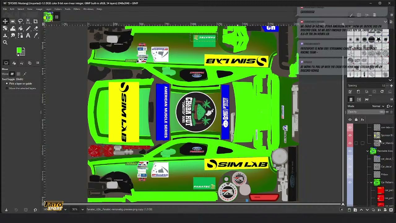 Fritosport Racing Team - Blair's AMS paint n league decal layer