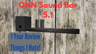 Onn 51 Soundbar 1 Year Later