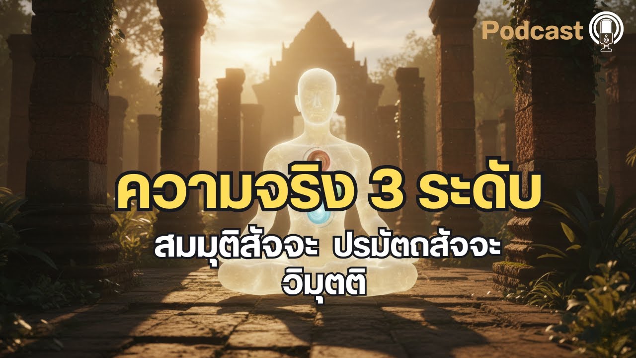 โลกนี้คือละคร? เจาะลึก 'ความจริง 3 ระดับ' ที่จะช่วยให้คุณเลิกแบกโลกไว้บนบ่า #ธรรมะก่อนนอน
