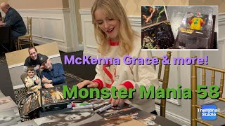 Monster Mania 58 horror convention. Mckenna Grace plus toy haul