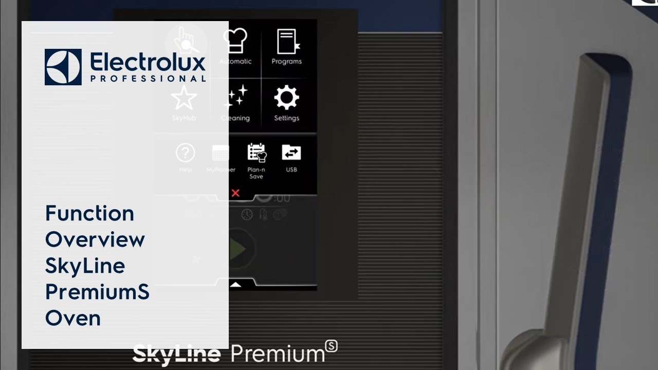 Function Overview - SkyLine PremiumS Oven | Electrolux Professional