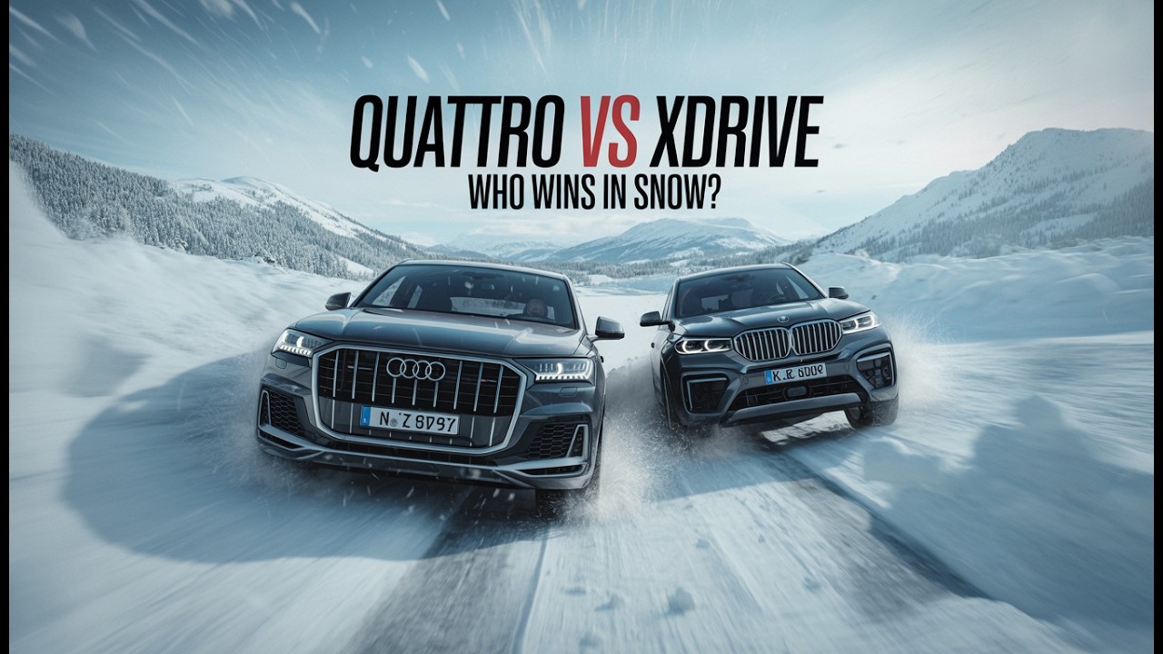 Audi Quattro против BMW xDrive на снегу – Quattro против xDrive 