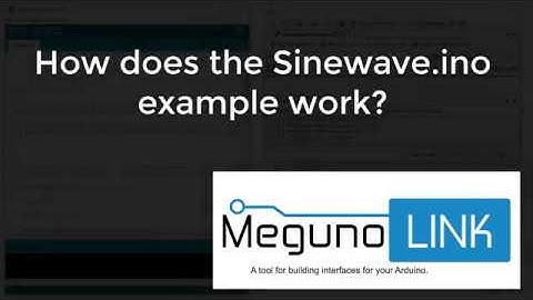 How does the MegunoLink Sinewave example work?