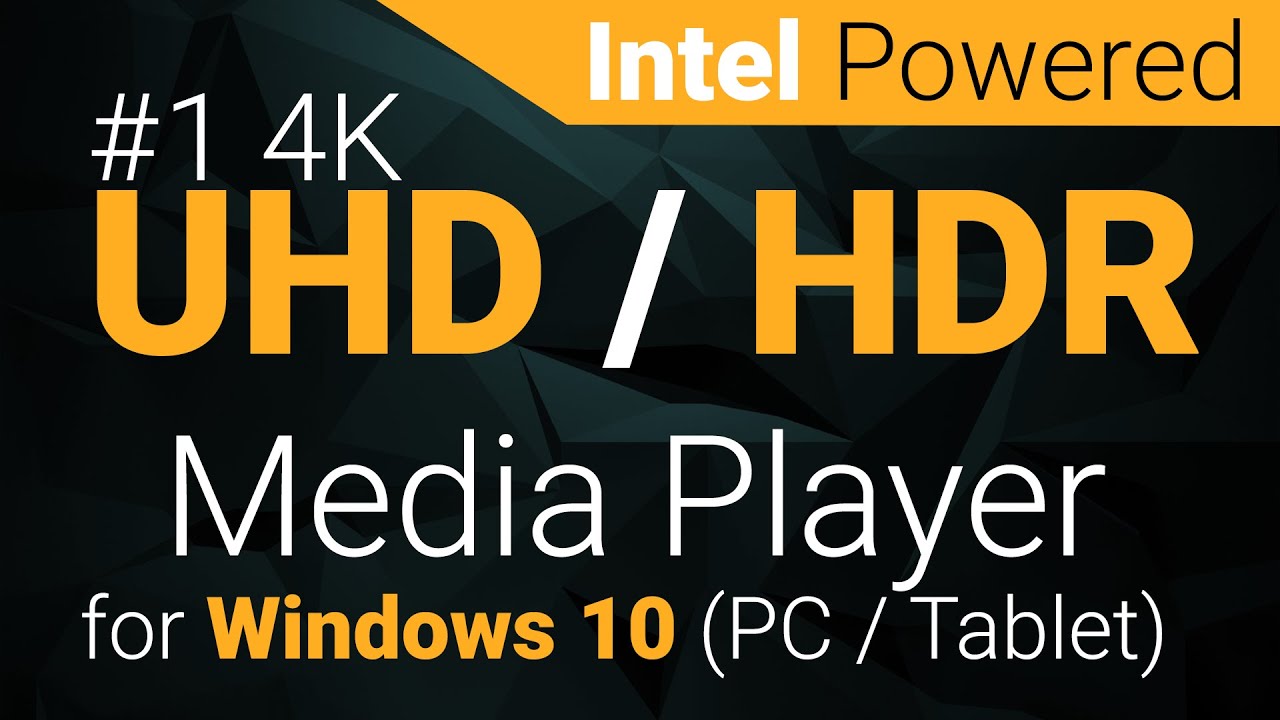 No.1) 4K Video Player For Windows 10 
