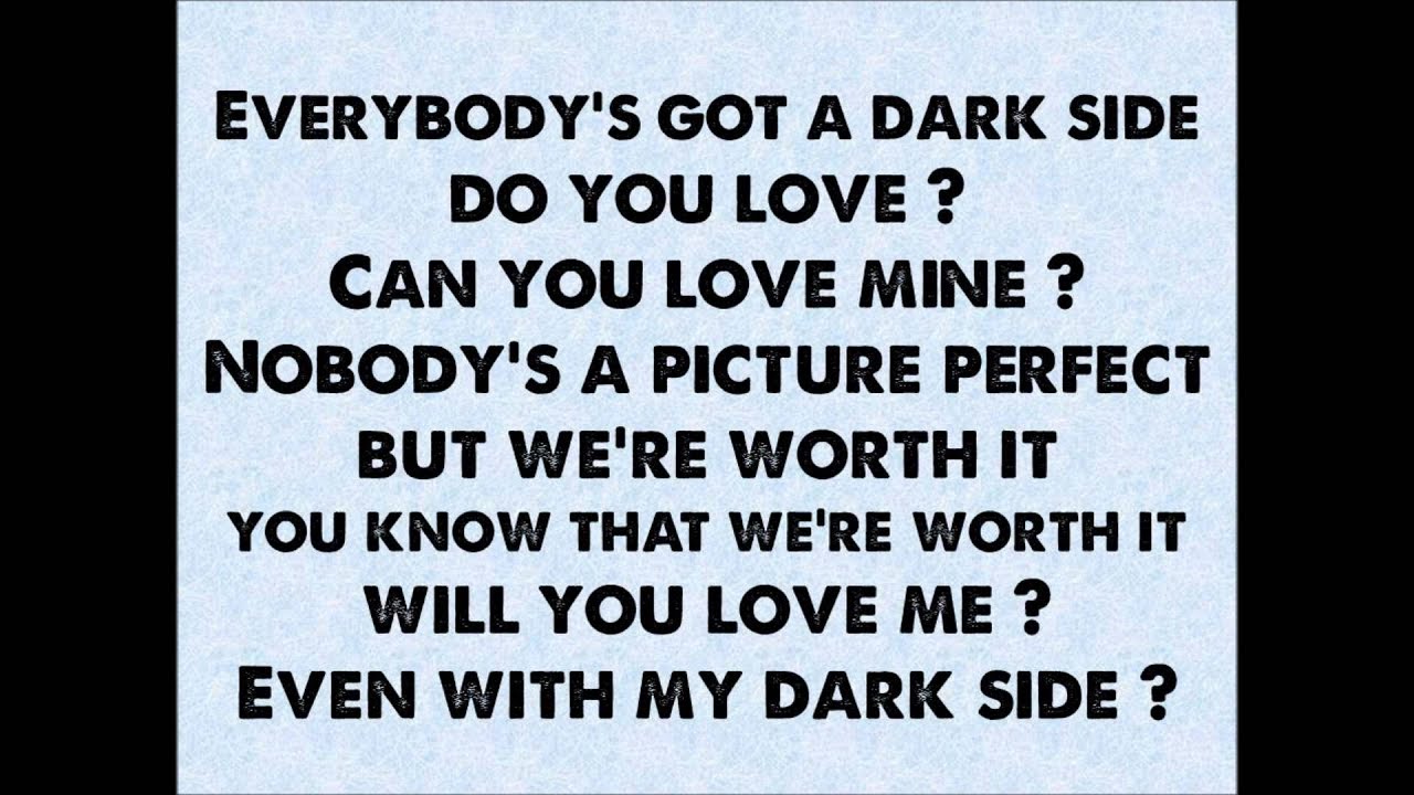 Kelly Clarkson - Dark Side - Lyrics On Screen - YouTube