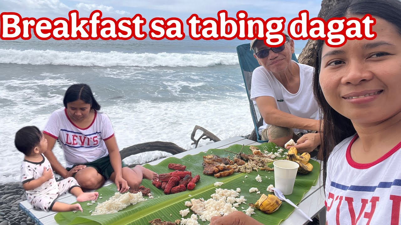 EP154 Nag Breakfast kami sa tabing dagat | nag enjoy si JD