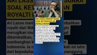 Ari Lasso Speaks Out About  Royalty Injustice