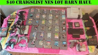 The Craigslist $40 NES Lot Barn Haul and Clean Up!
