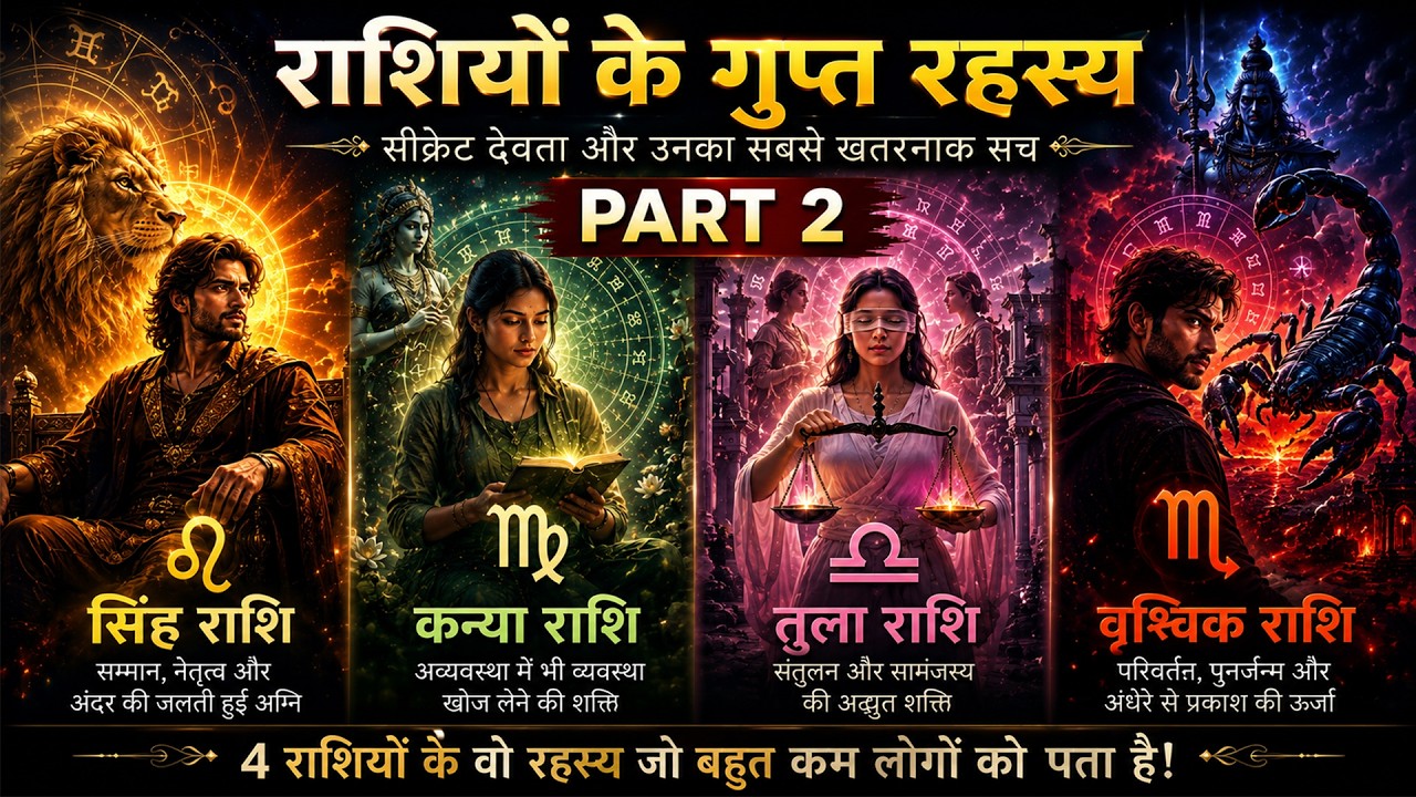 सिंह, कन्या, तुला और वृश्चिक राशि के गुप्त देवता और उनका सबसे खतरनाक सच | Part 2
