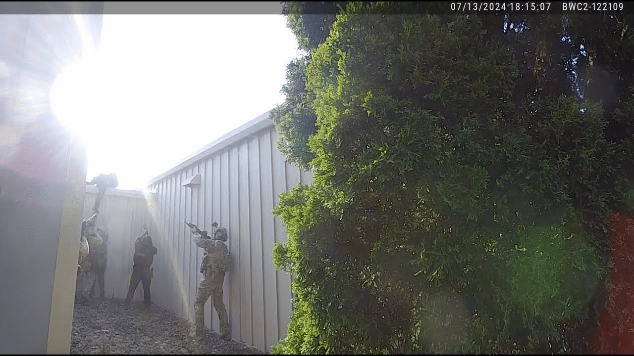 Raw bodycam footage from Trump assassination attempt: Officer calls family amid shooting at rally