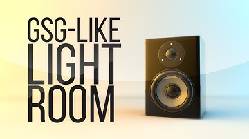 Creat a GSG-Like Light Room Studio (+.C4D Project File) | Cinema 4D Tutorial (Silent Tutorial)