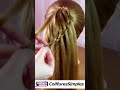 Easy Ponytail with Waterfall Braid