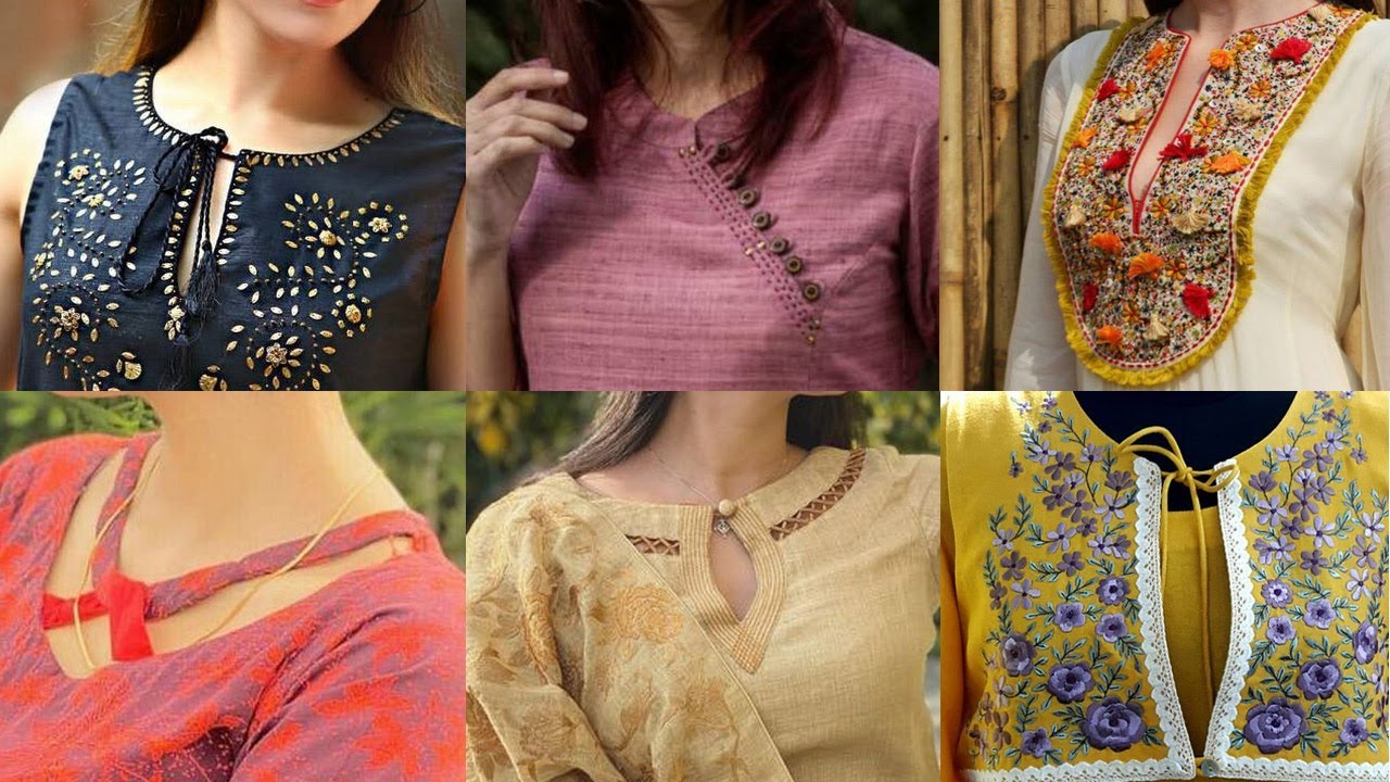 Latest 60 Types of Kurti Neck Designs and Trending Patterns (2022) - Tips  and Beauty | Kurti neck designs, Kurta neck design, Cotton kurti designs