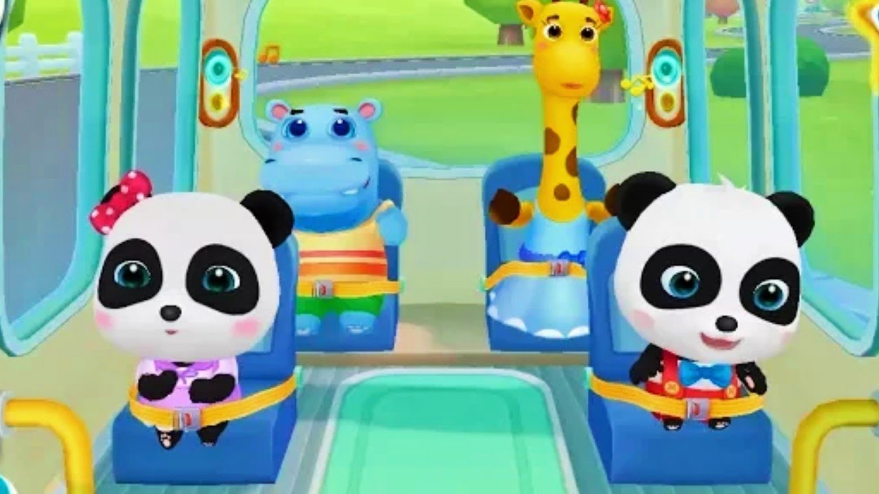 Little Panda School Bus | Go Shopping | Kids Cartoon | Kids Videos ...